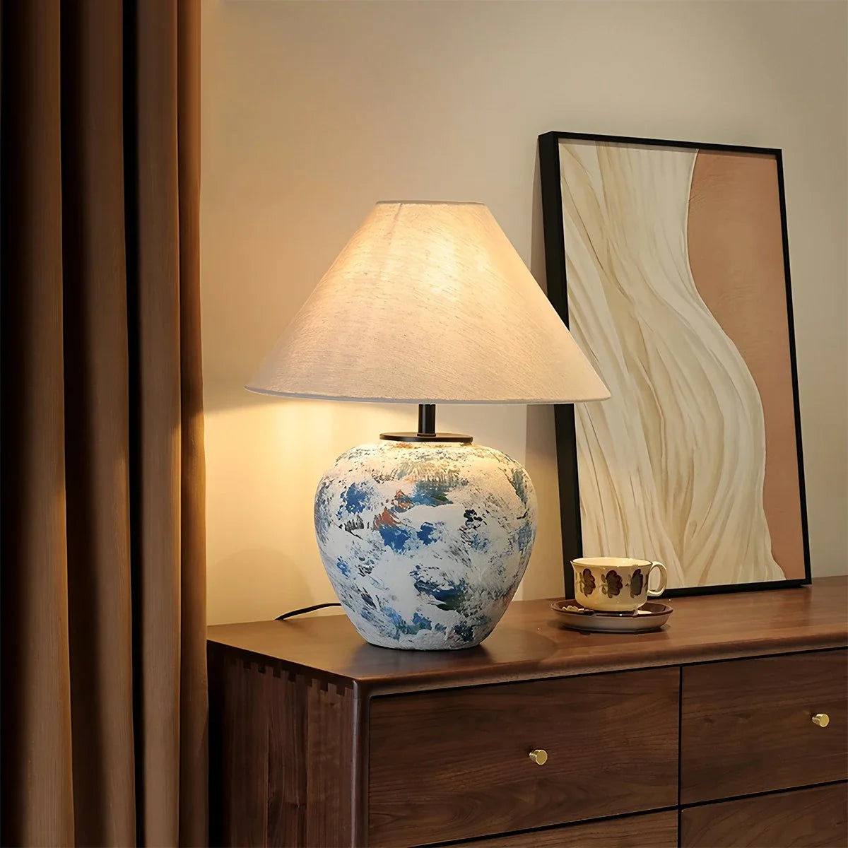 Feyran Neoclassical Ceramic Table Lamp
