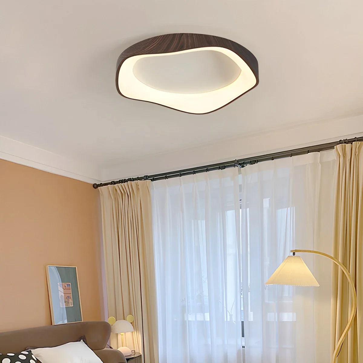 Feyran Nordic Acrylic Circle Ceiling Light for Bedroom