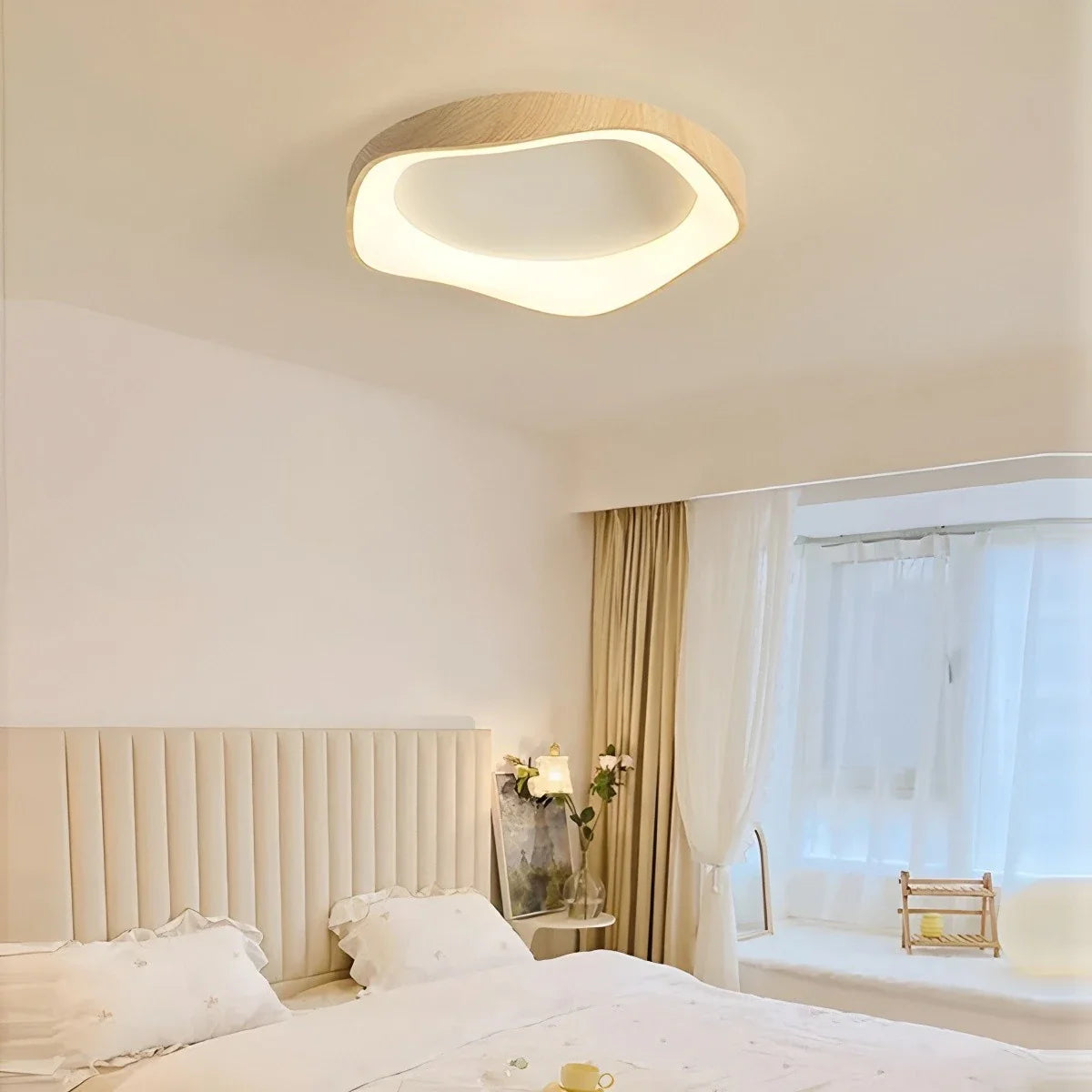 Feyran Nordic Acrylic Circle Ceiling Light for Bedroom