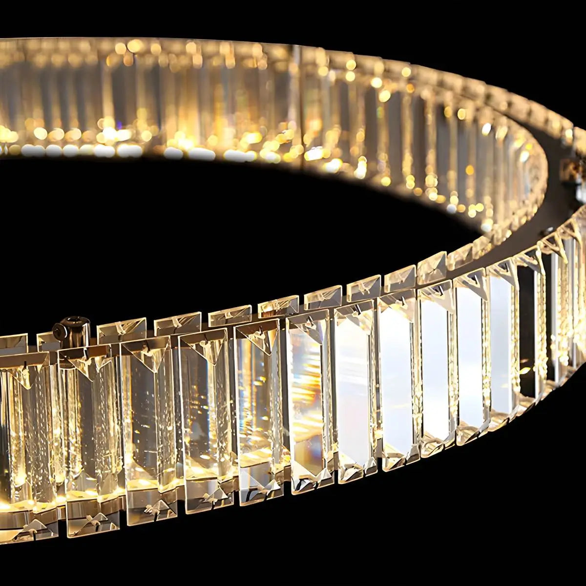 Feyran Nordic Circular Villa Crystal Chandelier