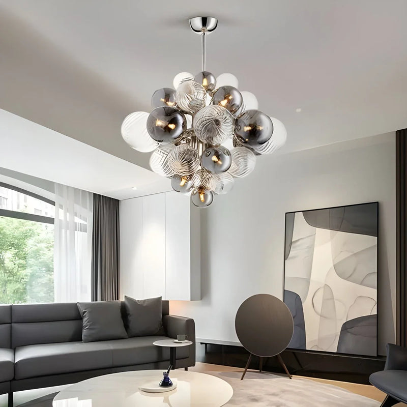 Feyran Nordic Glass Bubble Chandelier