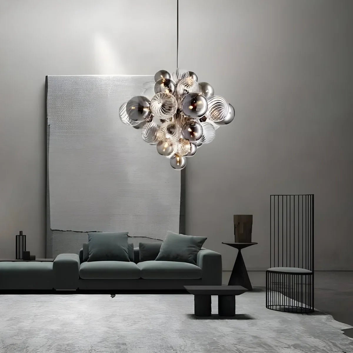 Feyran Nordic Glass Bubble Chandelier