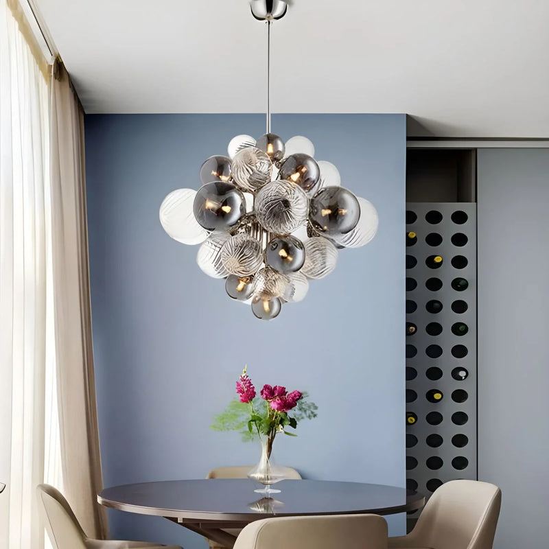 Feyran Nordic Glass Bubble Chandelier