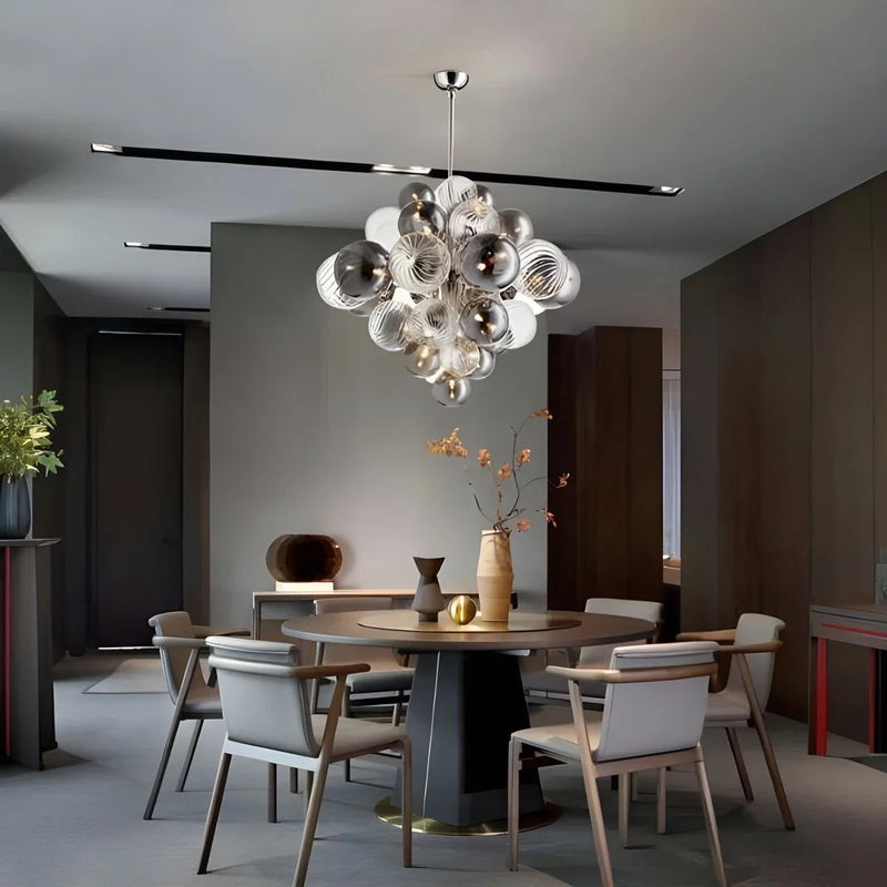 Feyran Nordic Glass Bubble Chandelier