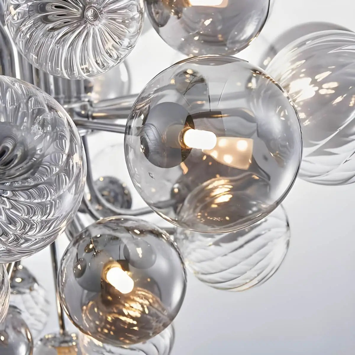 Feyran Nordic Glass Bubble Chandelier