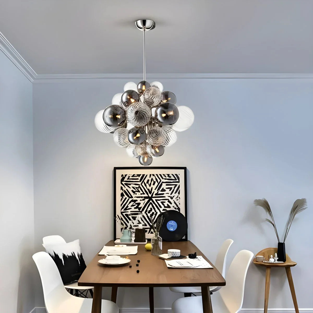 Feyran Nordic Glass Bubble Chandelier