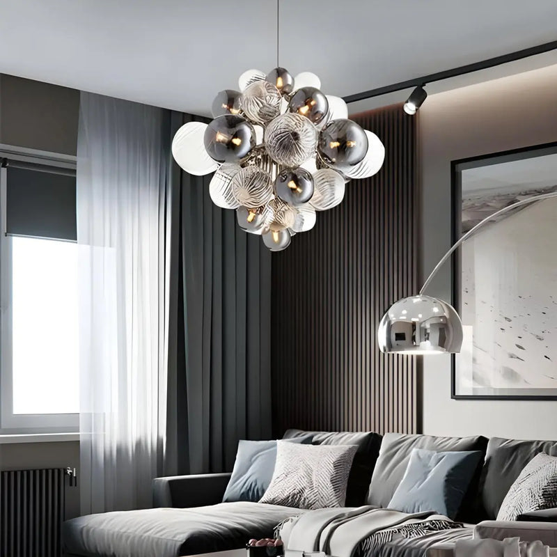 Feyran Nordic Glass Bubble Chandelier