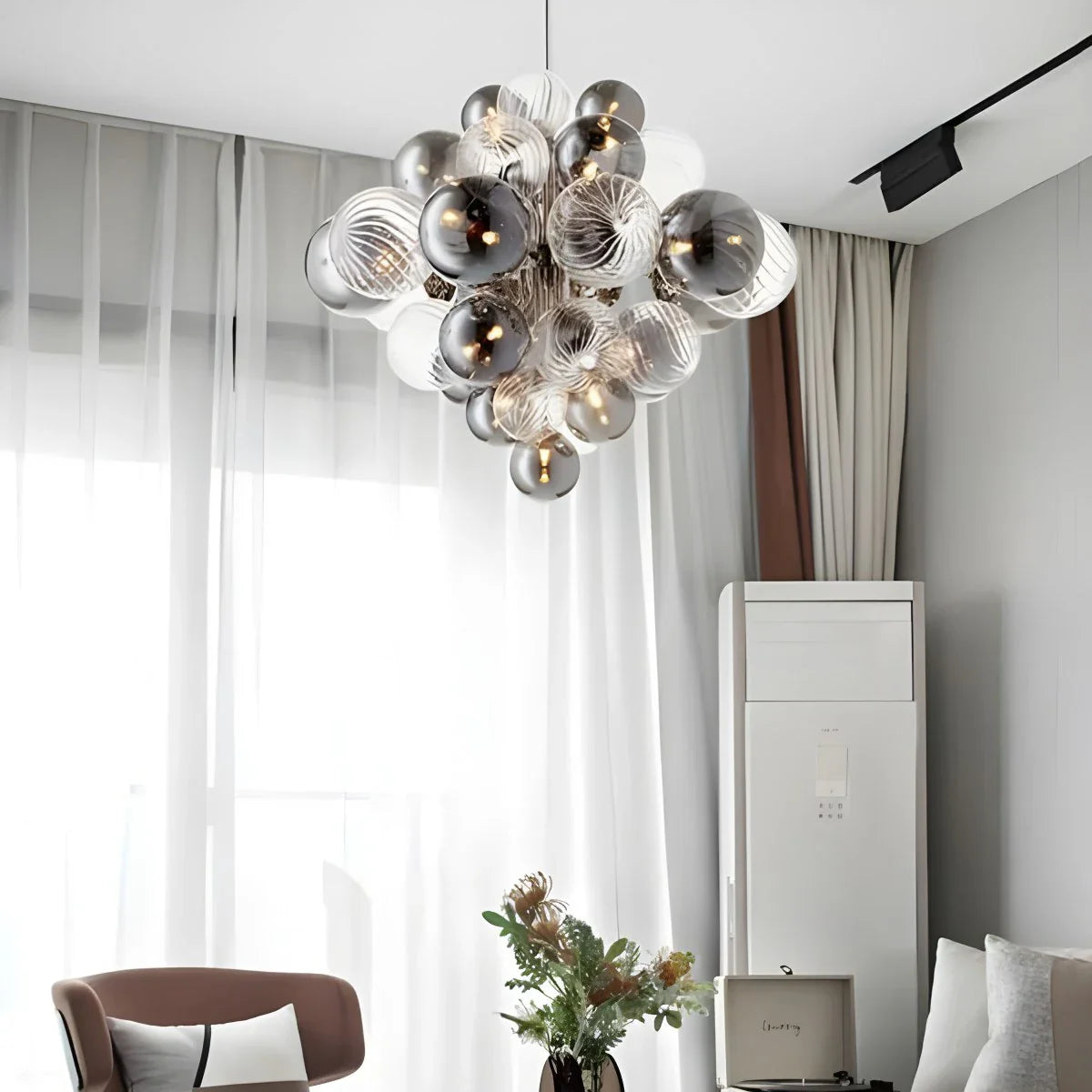Feyran Nordic Glass Bubble Chandelier