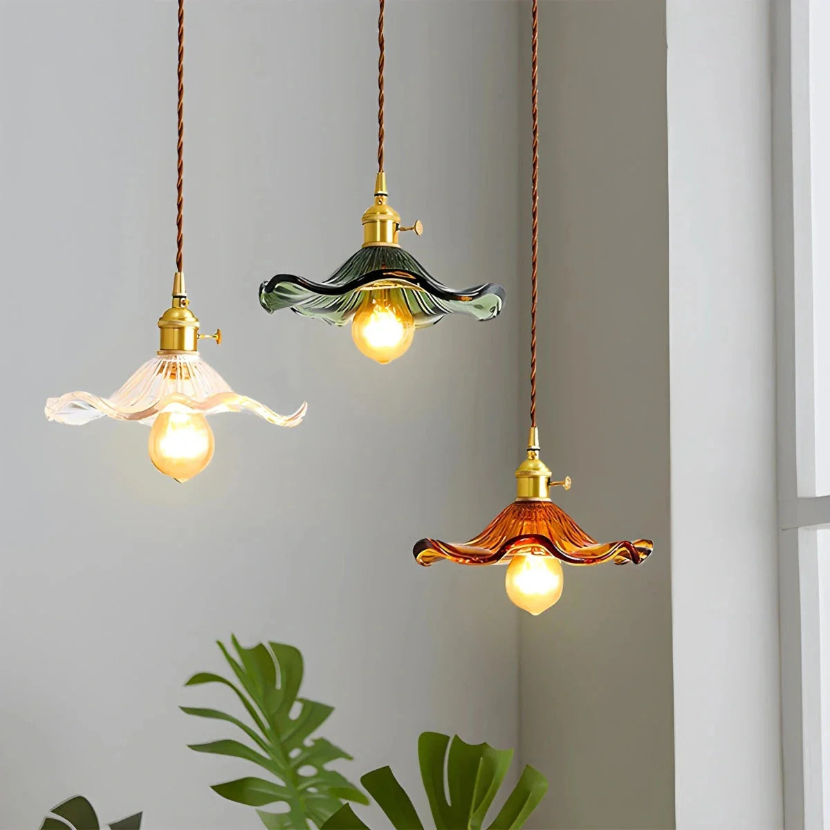 Feyran Nordic Japanese Glass Chandelier for Living Room