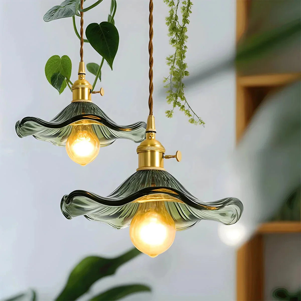 Feyran Nordic Japanese Glass Chandelier for Living Room