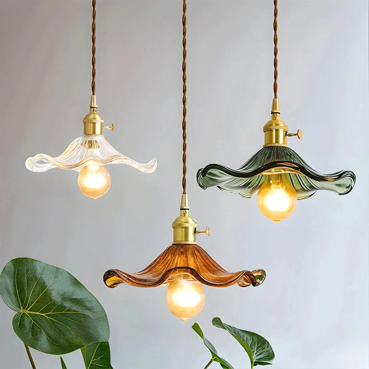Feyran Nordic Japanese Glass Chandelier for Living Room
