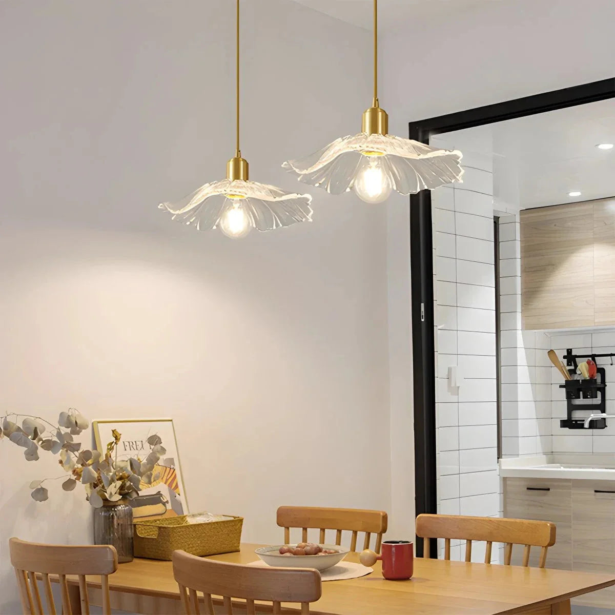 Feyran Nordic Japanese Glass Chandelier for Living Room