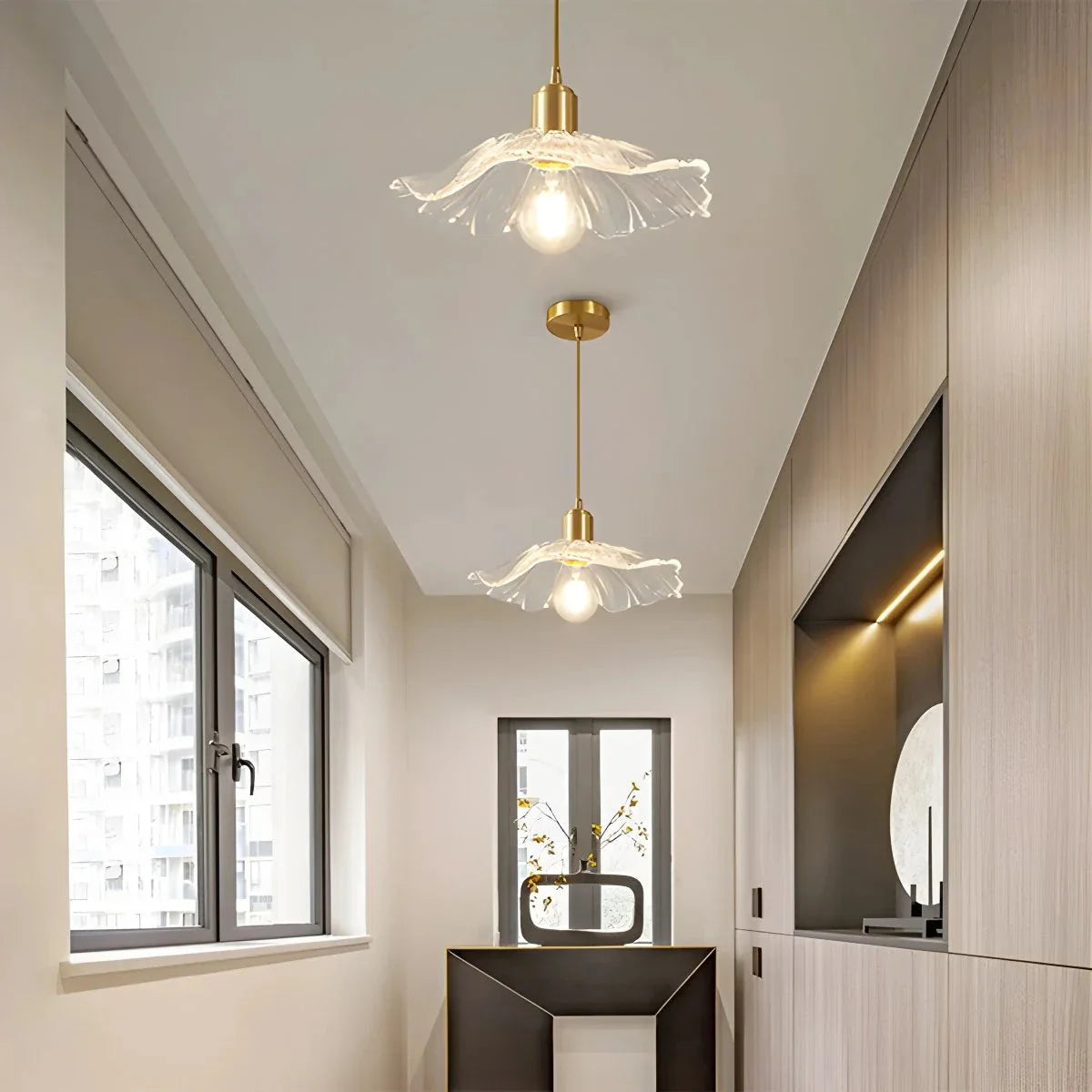 Feyran Nordic Japanese Glass Chandelier for Living Room