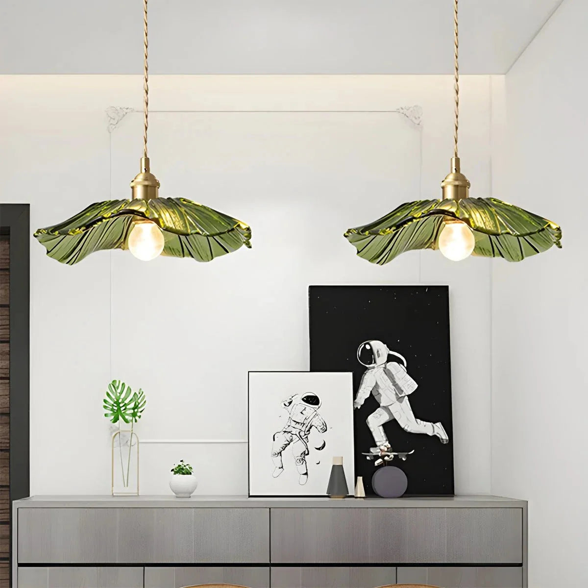 Feyran Nordic Japanese Glass Chandelier for Living Room