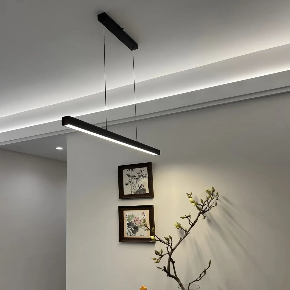 Feyran Nordic LED Linear Pendant Light for Kitchen Island