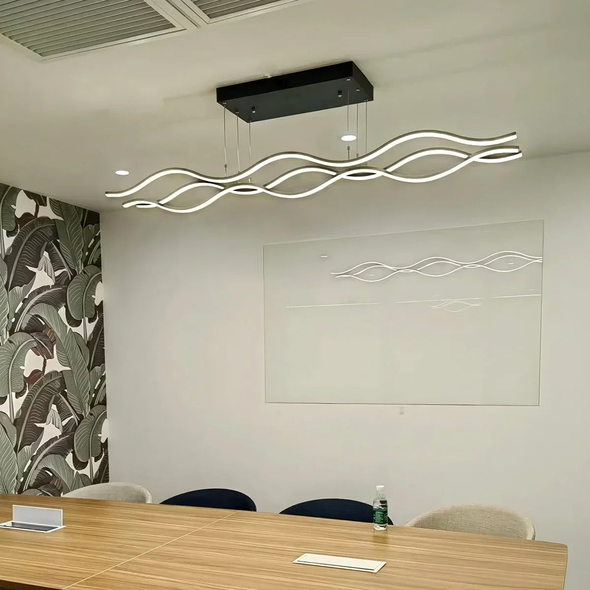 Feyran Nordic Minimalist Wave Long Pendant Light