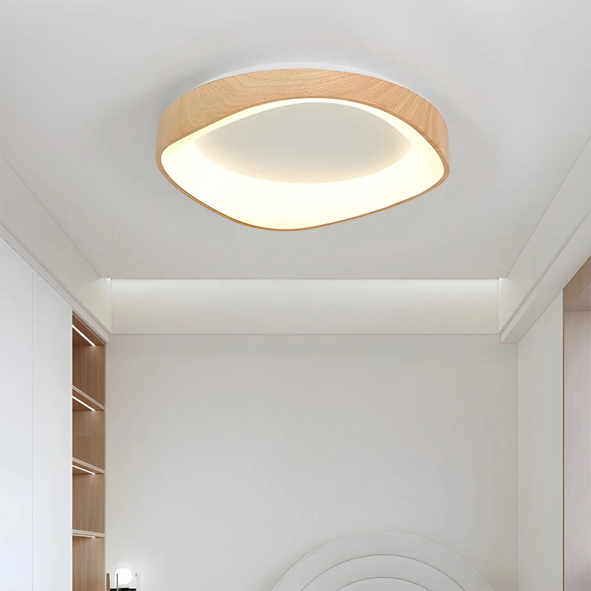 Feyran Nordic Acrylic Circle Ceiling Light for Bedroom