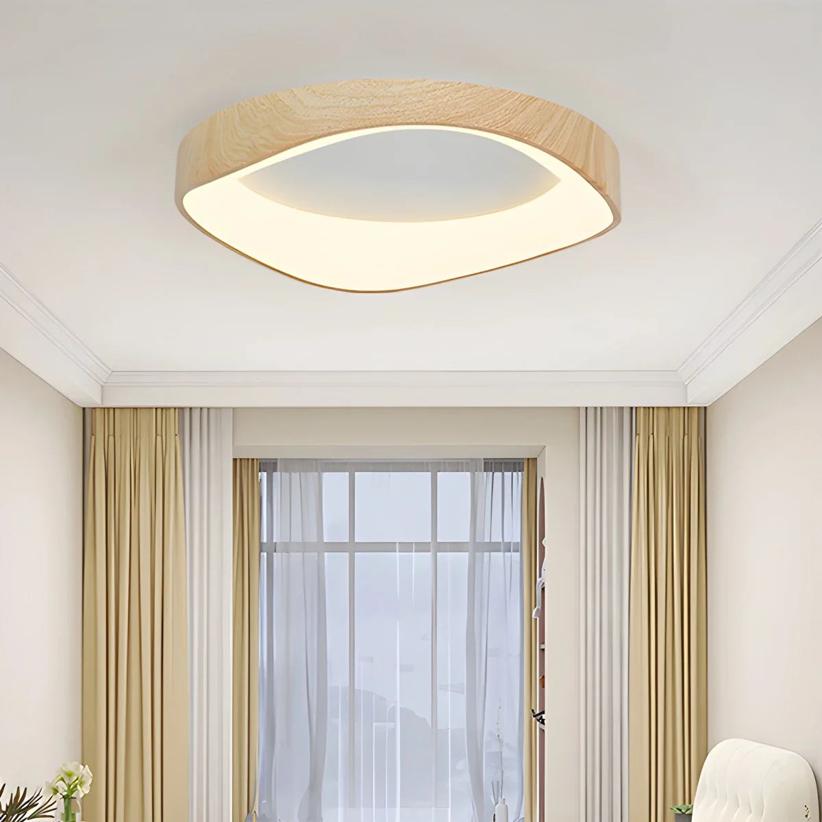Feyran Nordic Acrylic Circle Ceiling Light for Bedroom