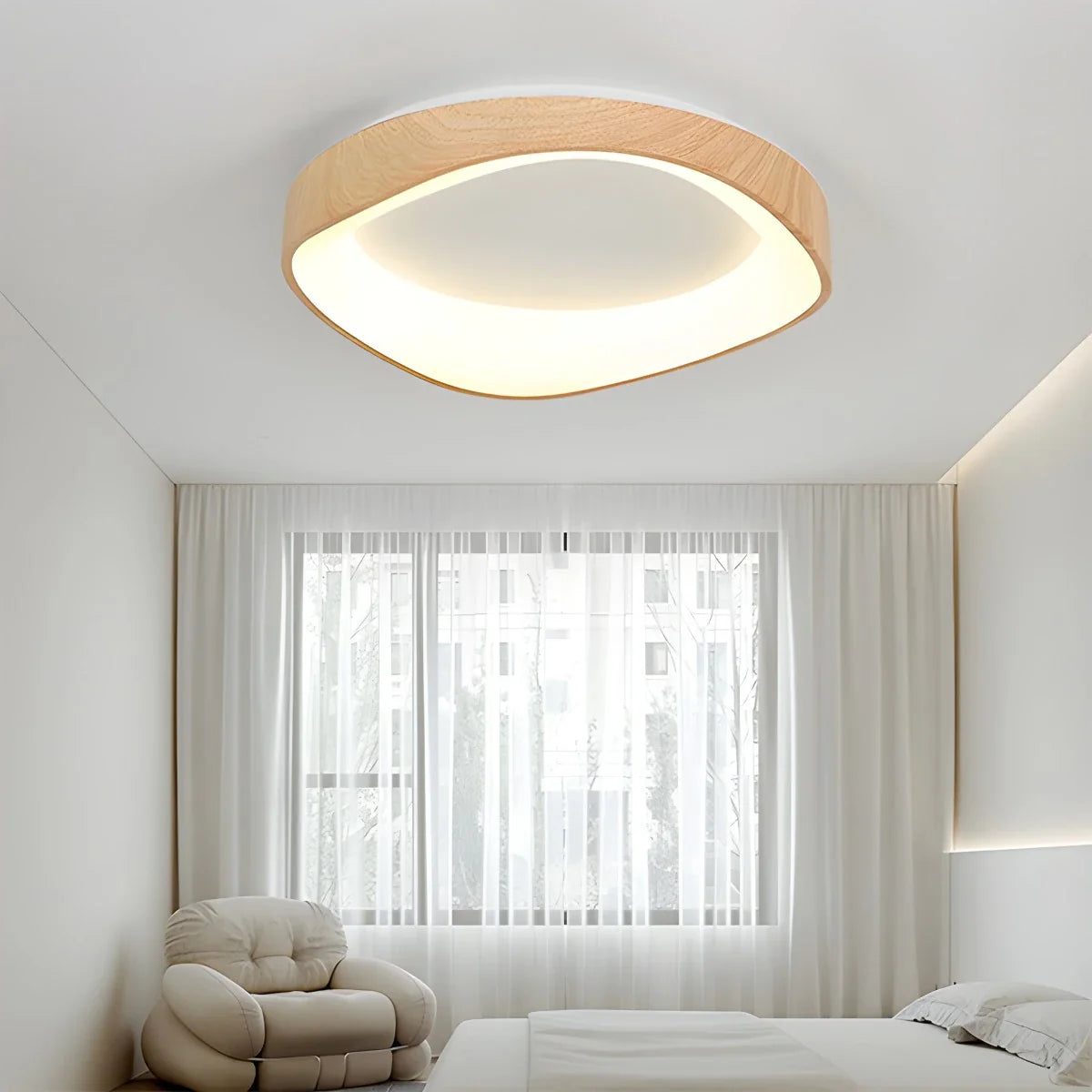 Feyran Nordic Acrylic Circle Ceiling Light for Bedroom