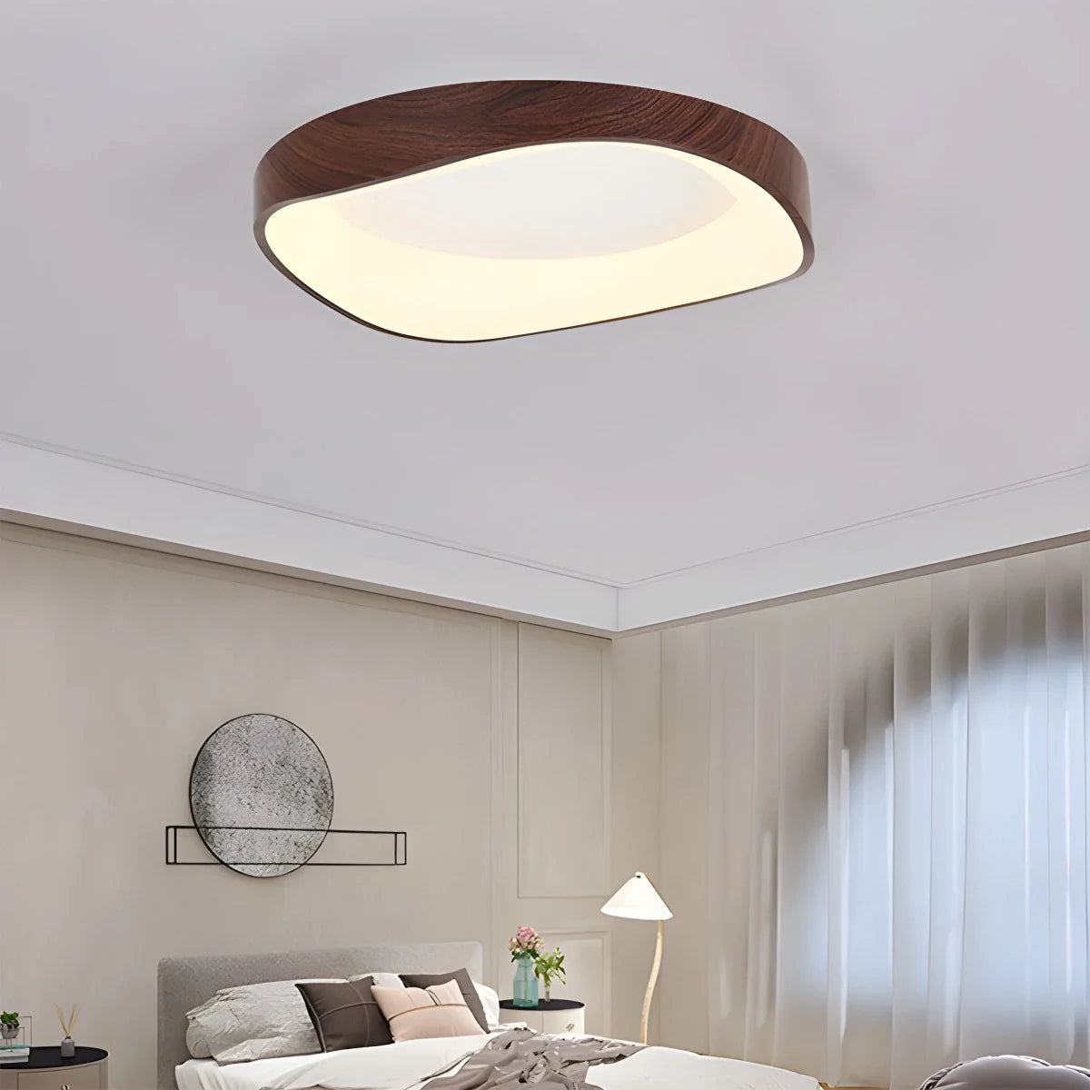 Feyran Nordic Acrylic Circle Ceiling Light for Bedroom