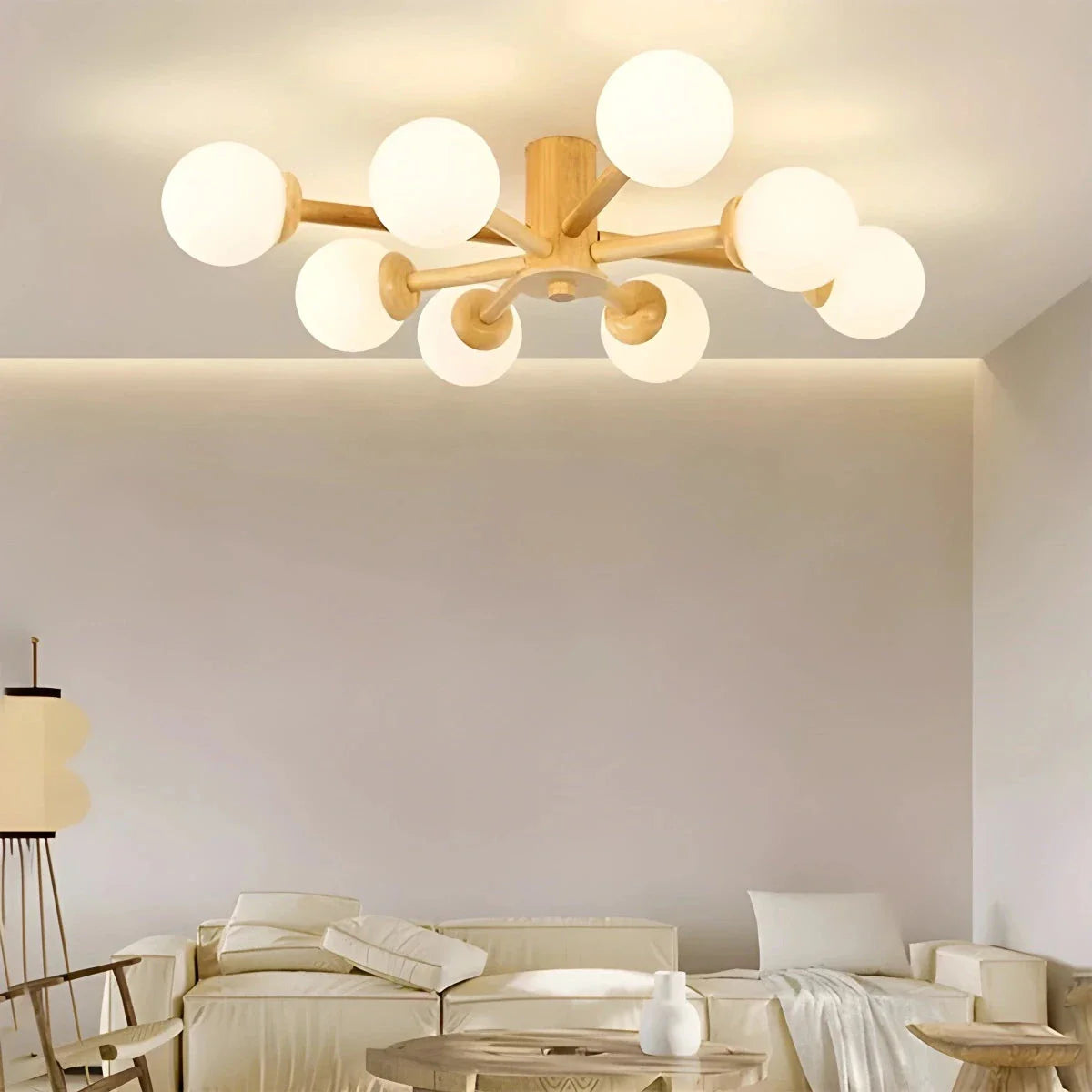 Feyran Nordic Wooden Dining Room Ceiling Light