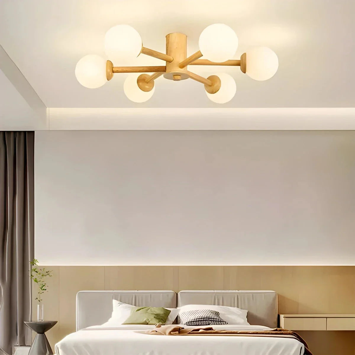 Feyran Nordic Wooden Dining Room Ceiling Light