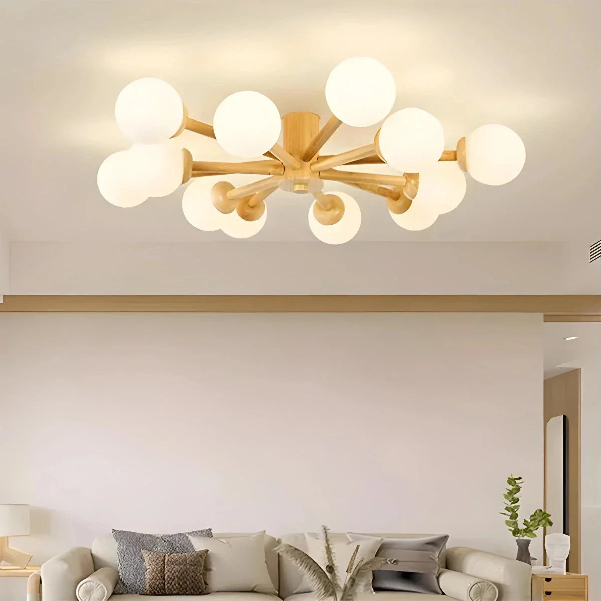 Feyran Nordic Wooden Dining Room Ceiling Light
