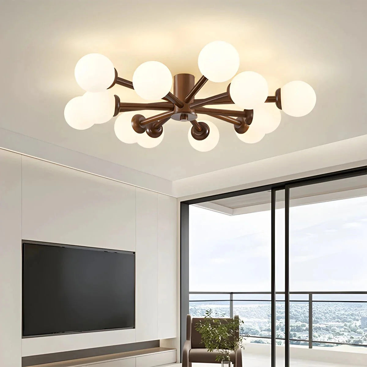 Feyran Nordic Wooden Dining Room Ceiling Light