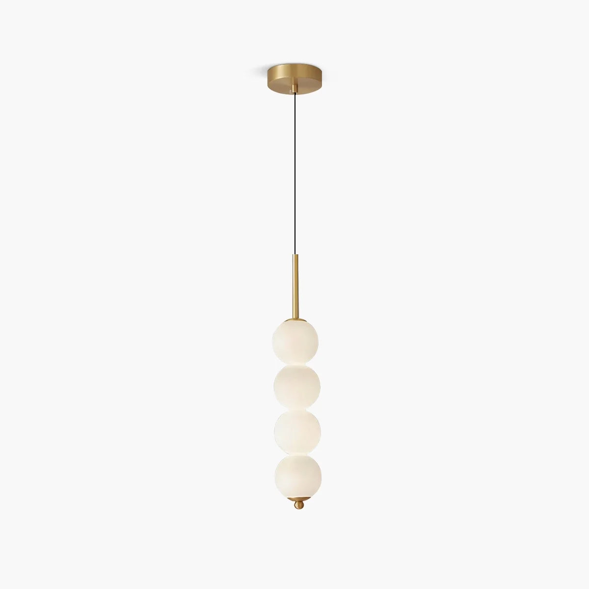 Feyran Orbet Stacked Glass Ball Pendant Lamp for Bedside