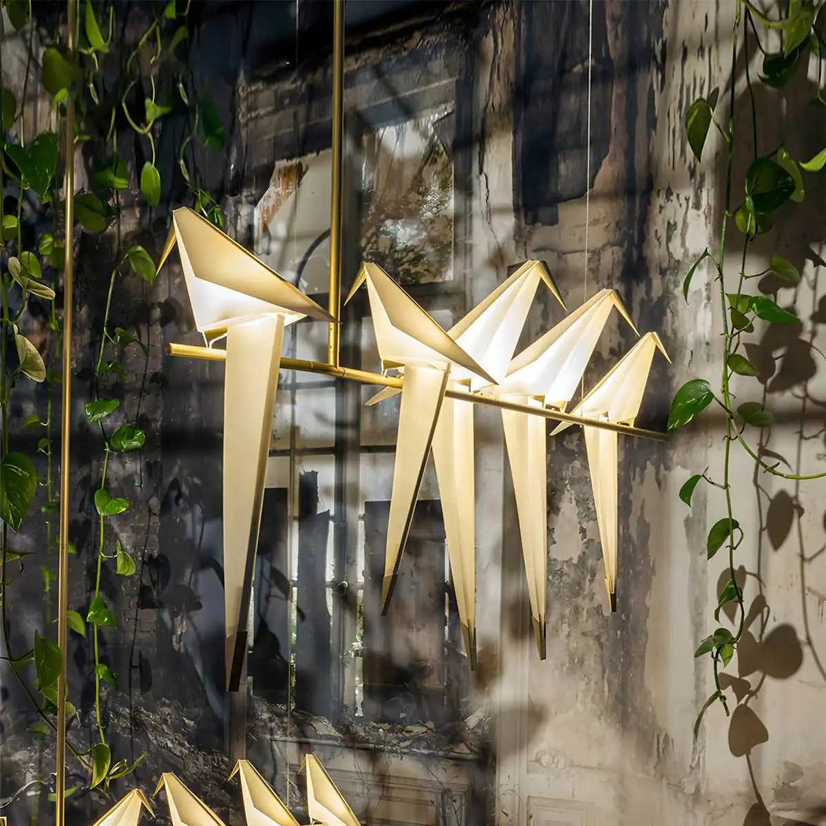 Feyran Paper Crane Bird Chandelier for Dining Room