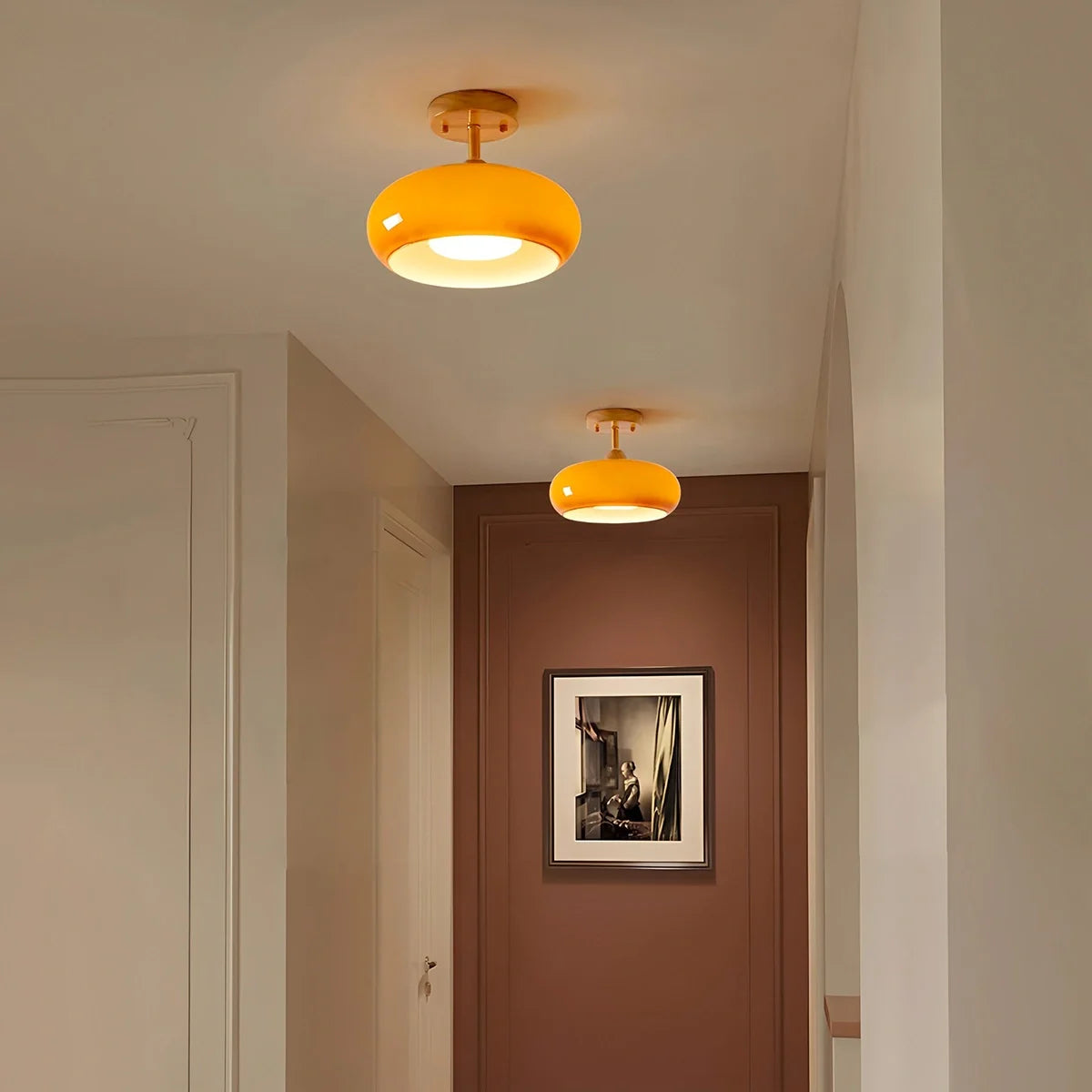 Feyran Plafonnier Retro Glass Ceiling Lamp