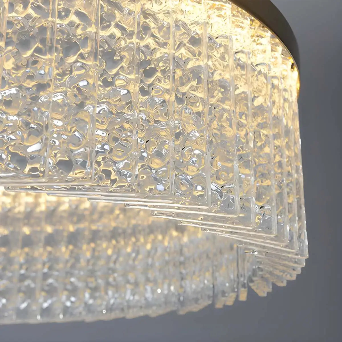 Feyran Round Halo Crystal Chandelier for Living Room