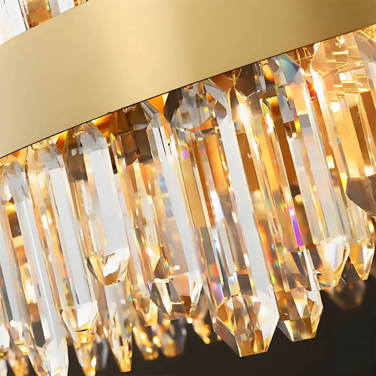 Feyran Round Oval Crystal Chandelier