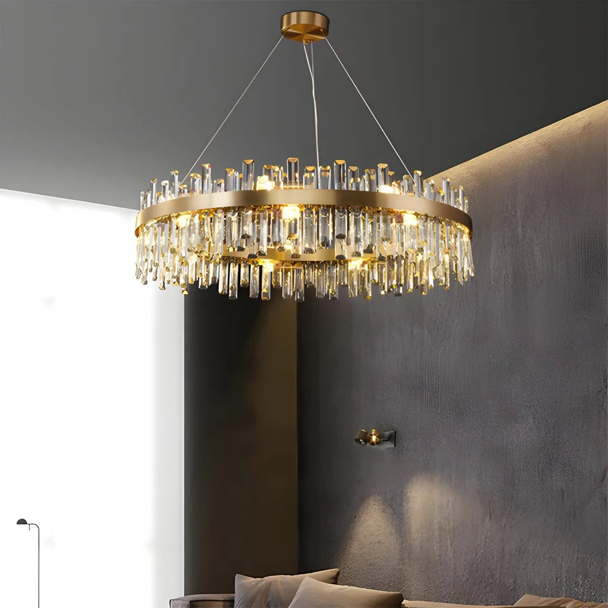 Feyran Round Oval Crystal Chandelier