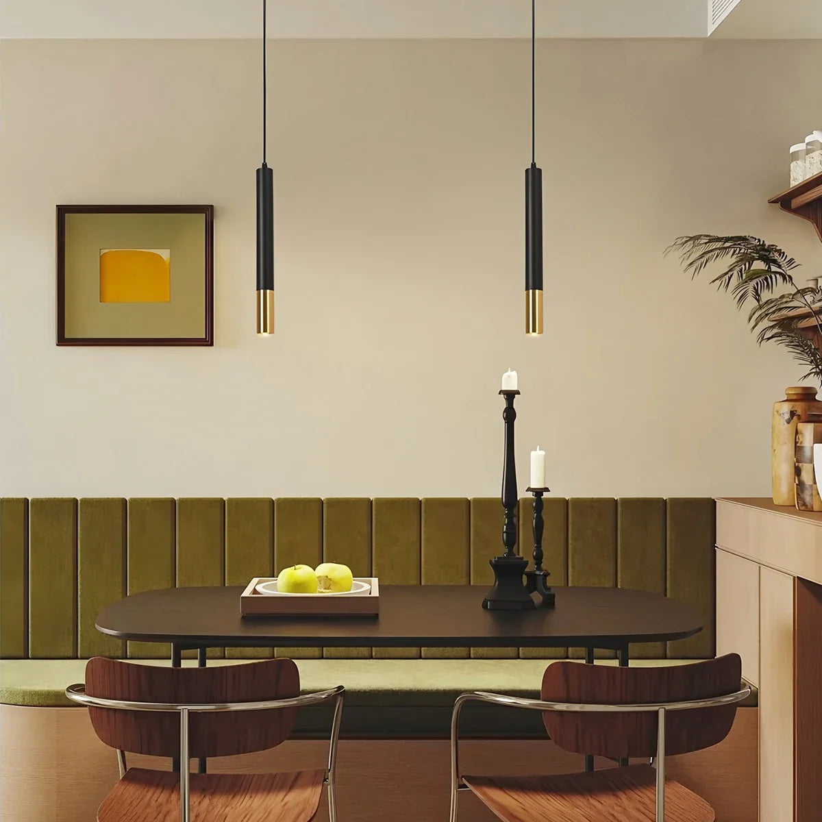 Feyran Stark Long Tube Pendant Light for Bedroom