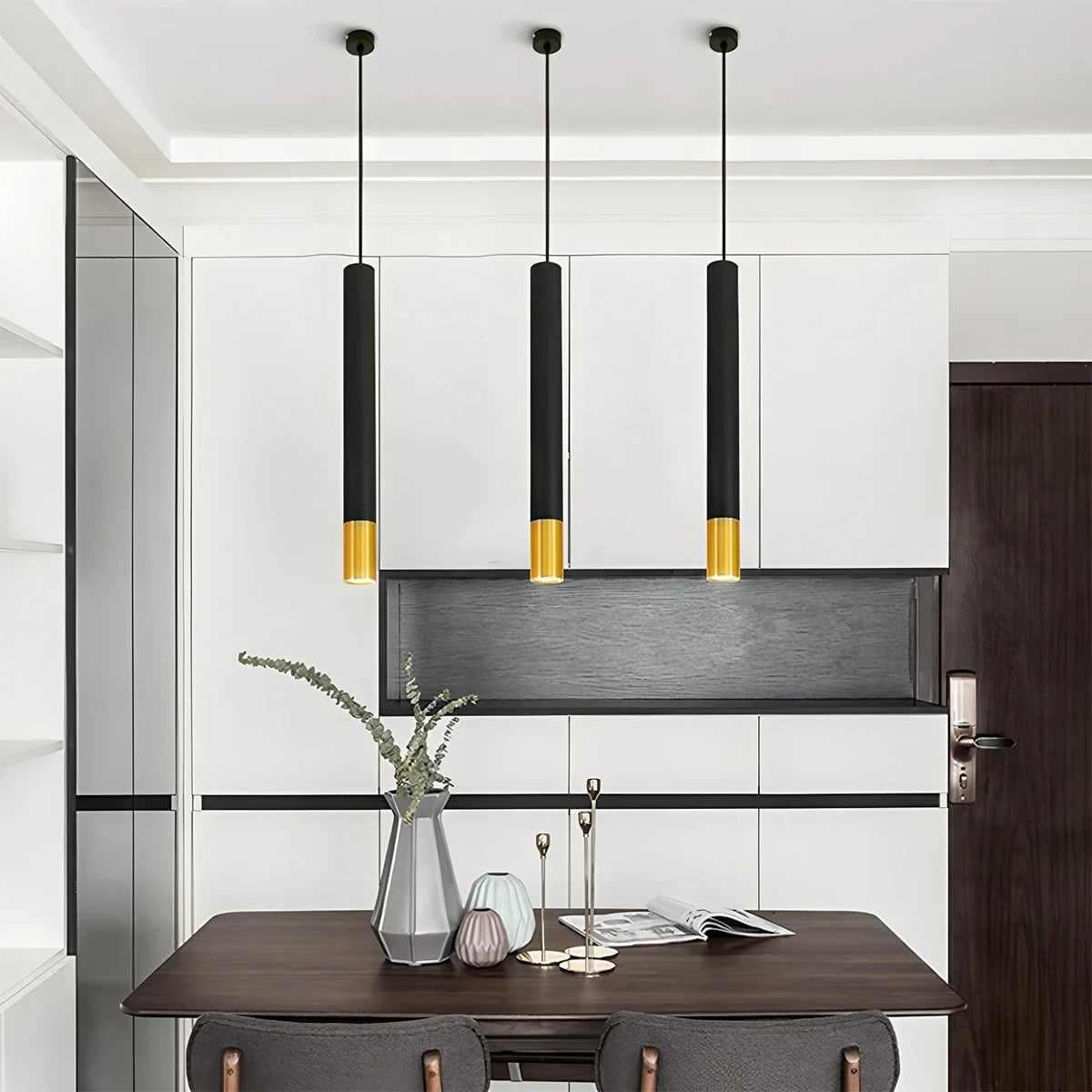 Feyran Stark Long Tube Pendant Light for Bedroom