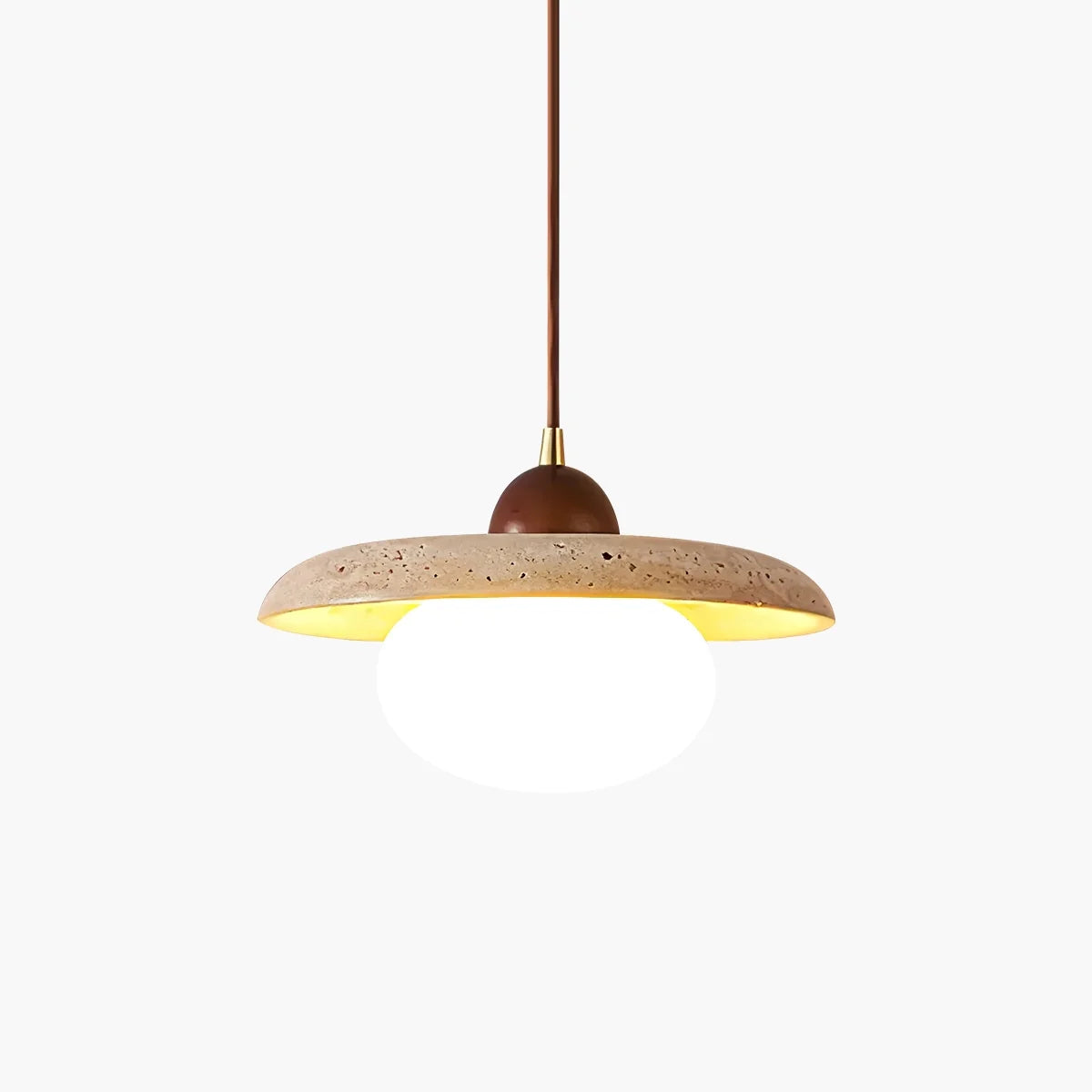 Feyran Travertine Pendant Lamp for Dining Area