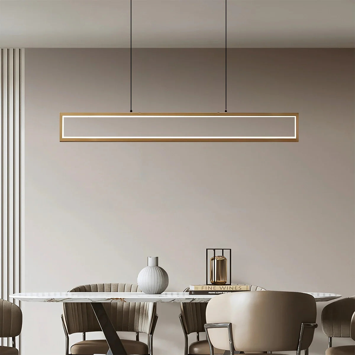 Feyran Vincent Matte Black Pendant Light for Dining Area