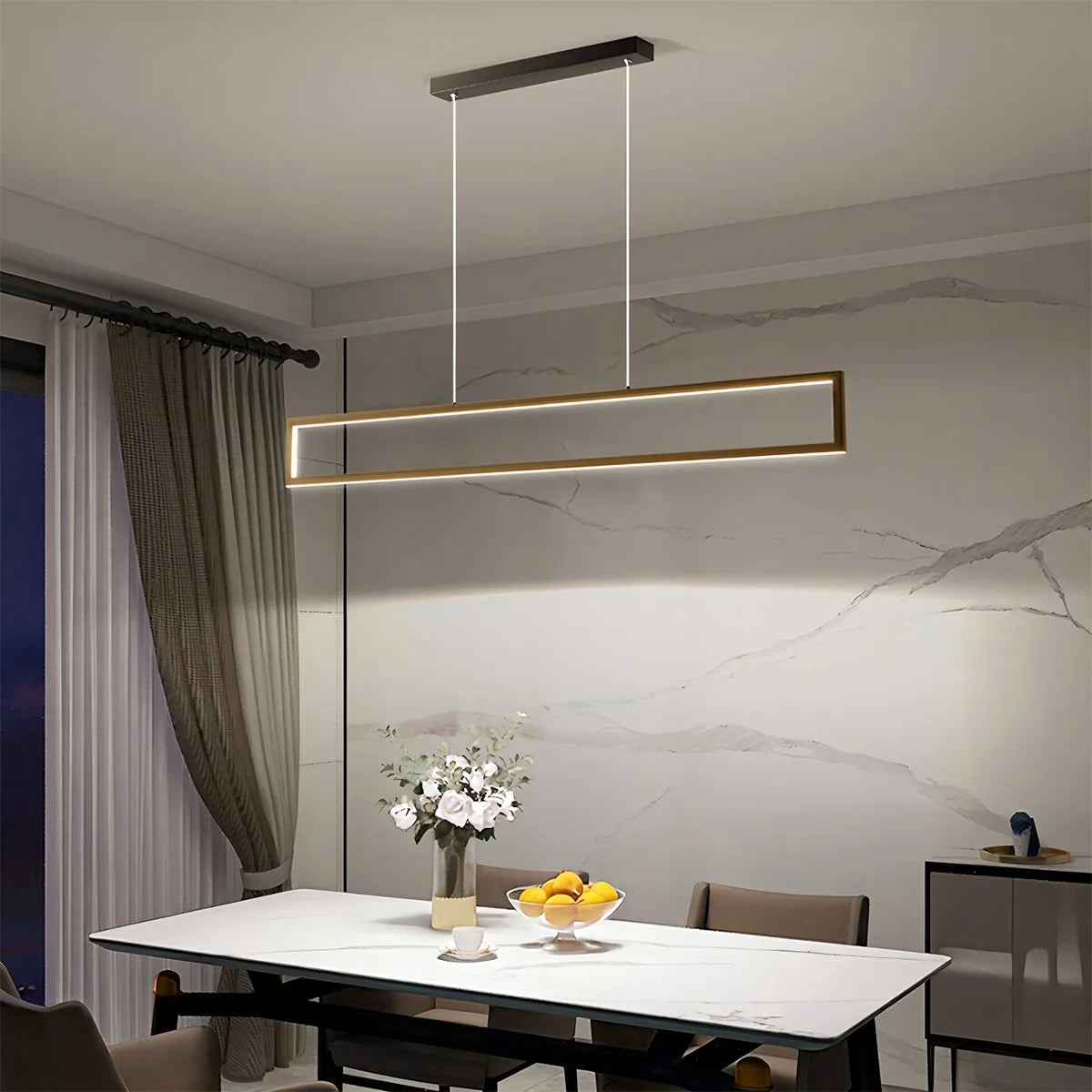 Feyran Vincent Matte Black Pendant Light for Dining Area