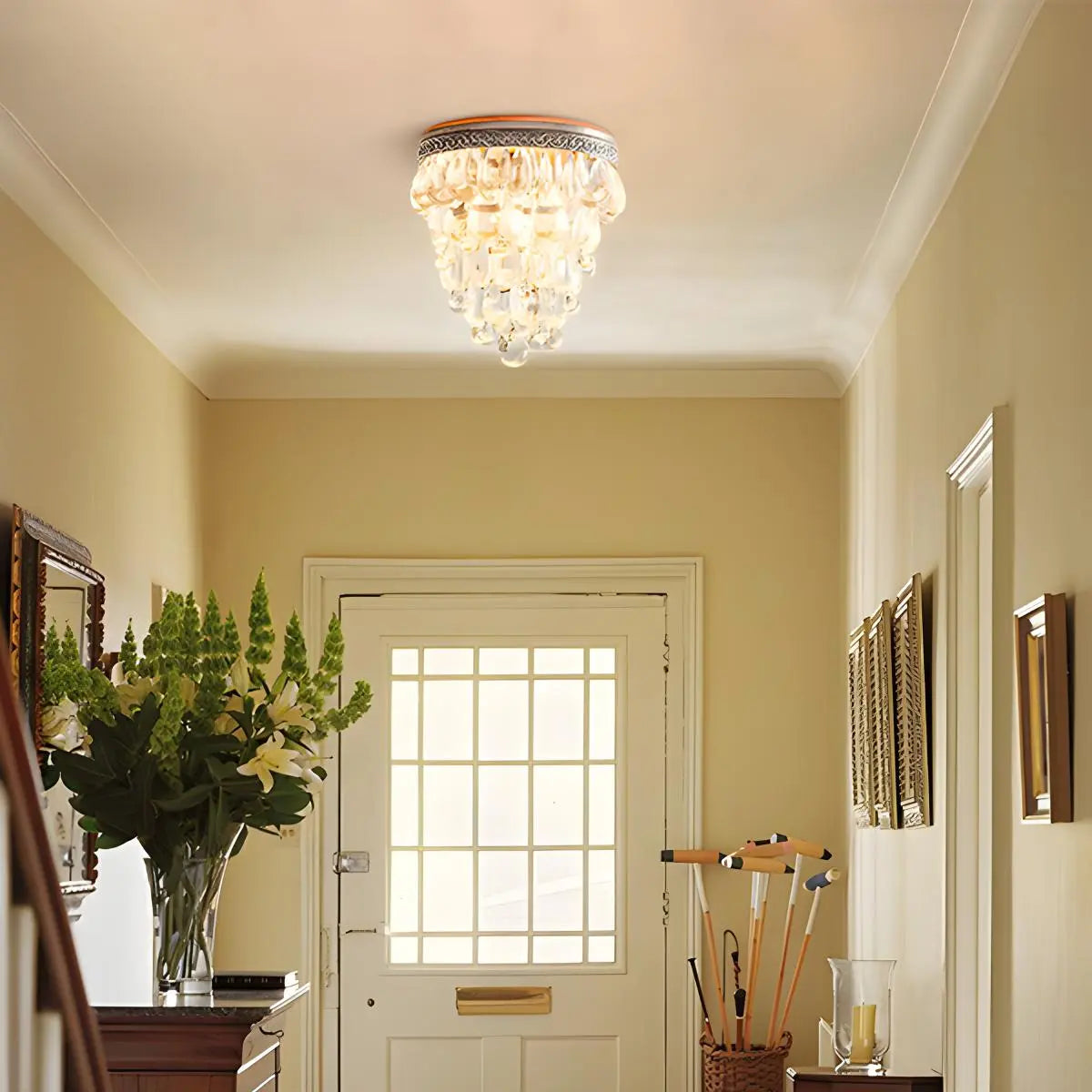 Feyran Vintage Crystal Pendent Light for Living Room