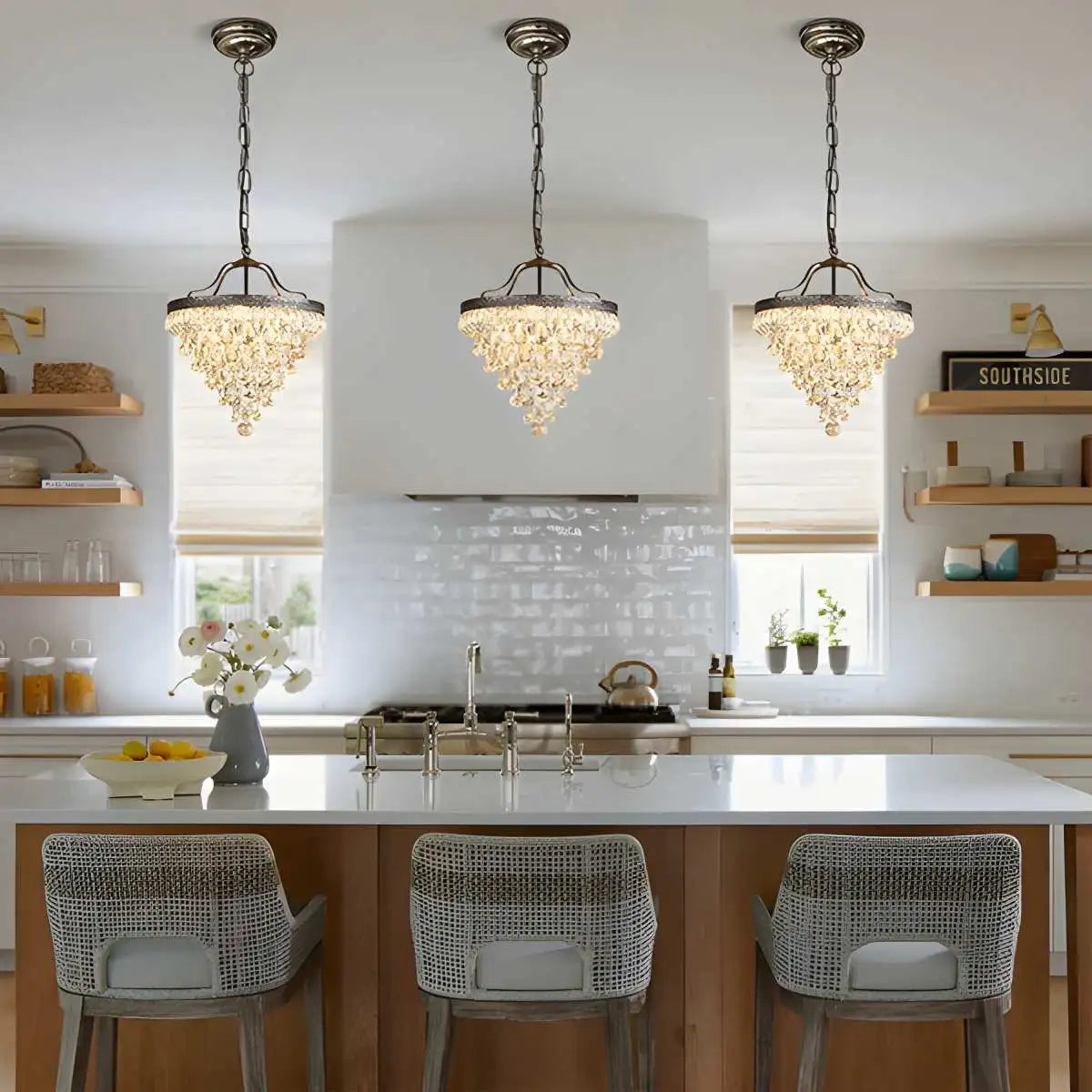 Feyran Vintage Crystal Pendent Light for Living Room