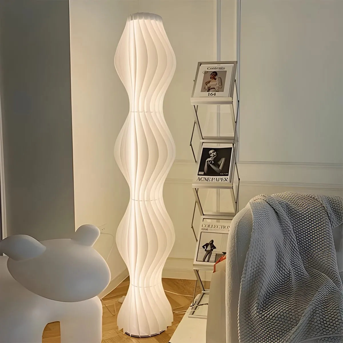Feyran Wave Column Floor Lamp for Living Room Bedroom