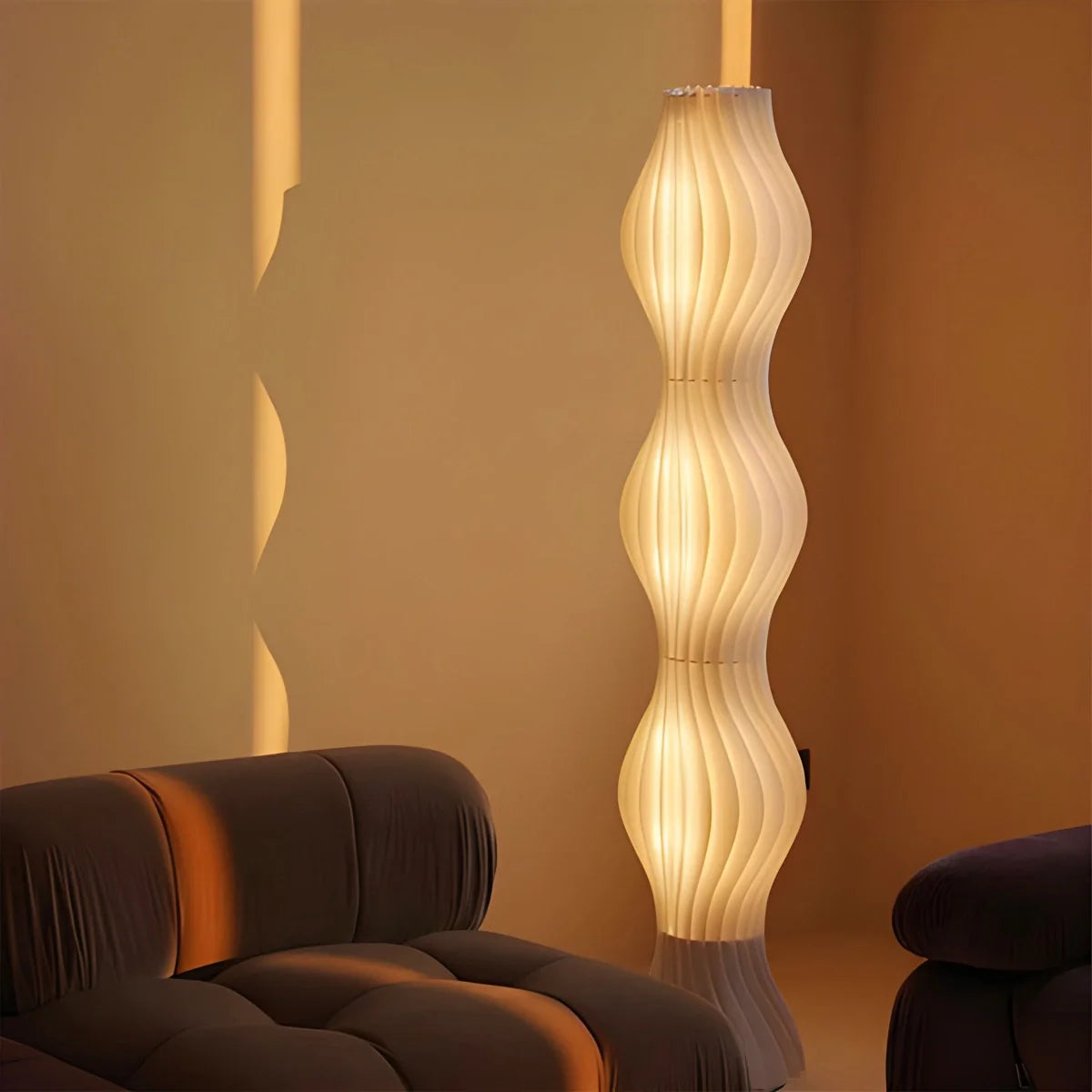 Feyran Wave Column Floor Lamp for Living Room Bedroom