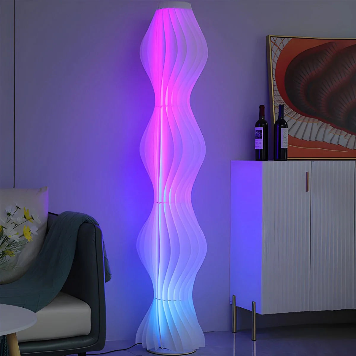 Feyran Wave Column Floor Lamp for Living Room Bedroom