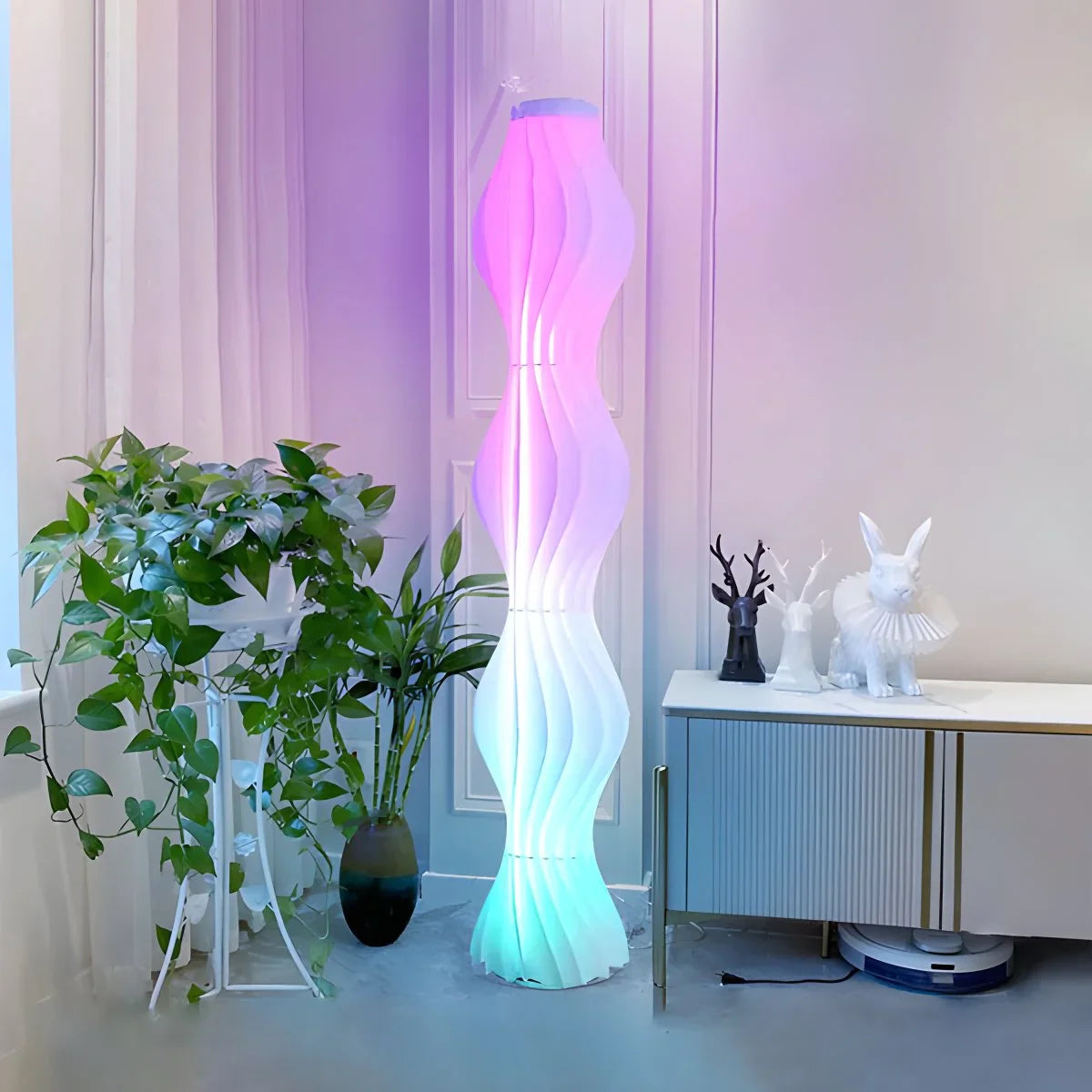 Feyran Wave Column Floor Lamp for Living Room Bedroom