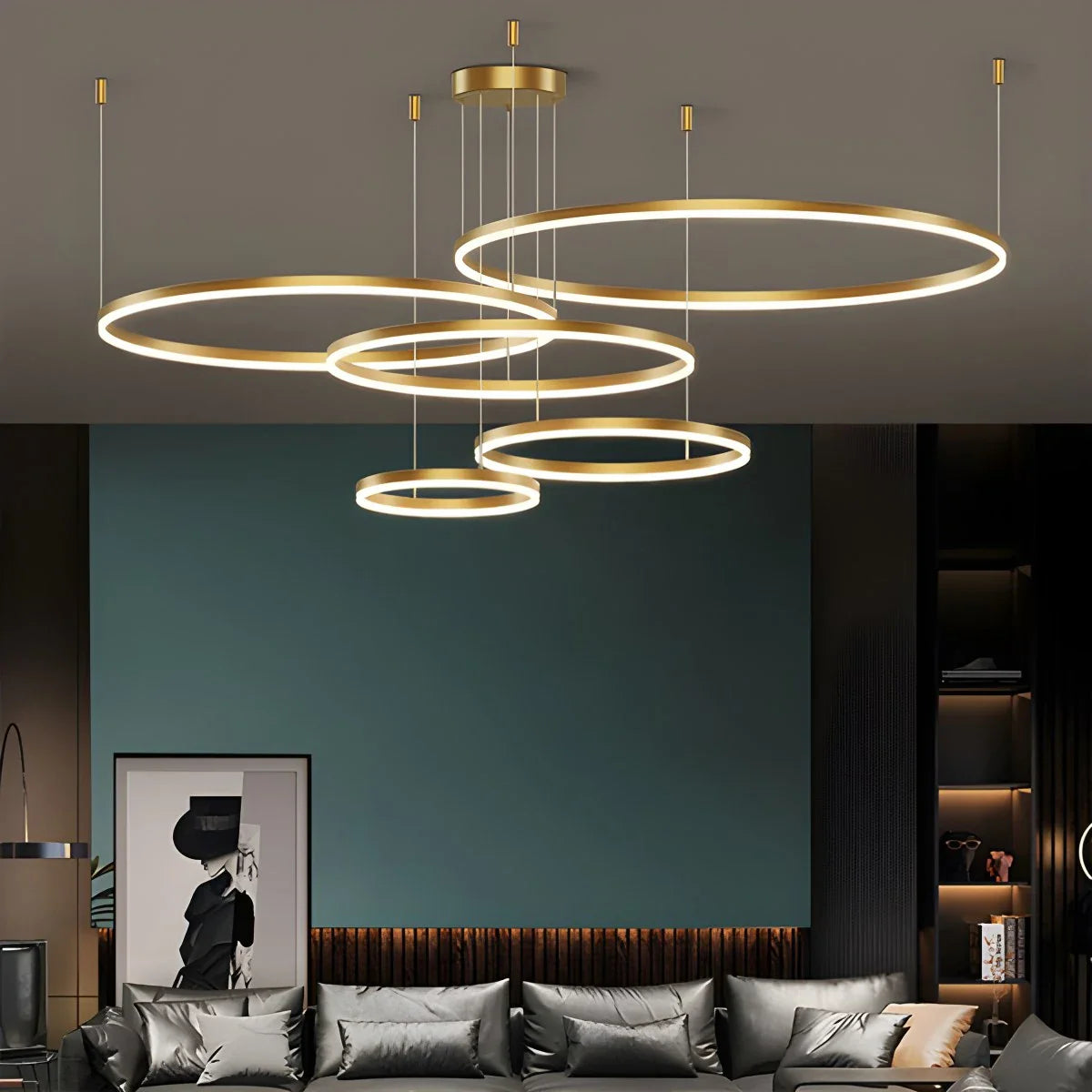 Feyran Modern Wireless Ring Chandelier Ceiling Lamp