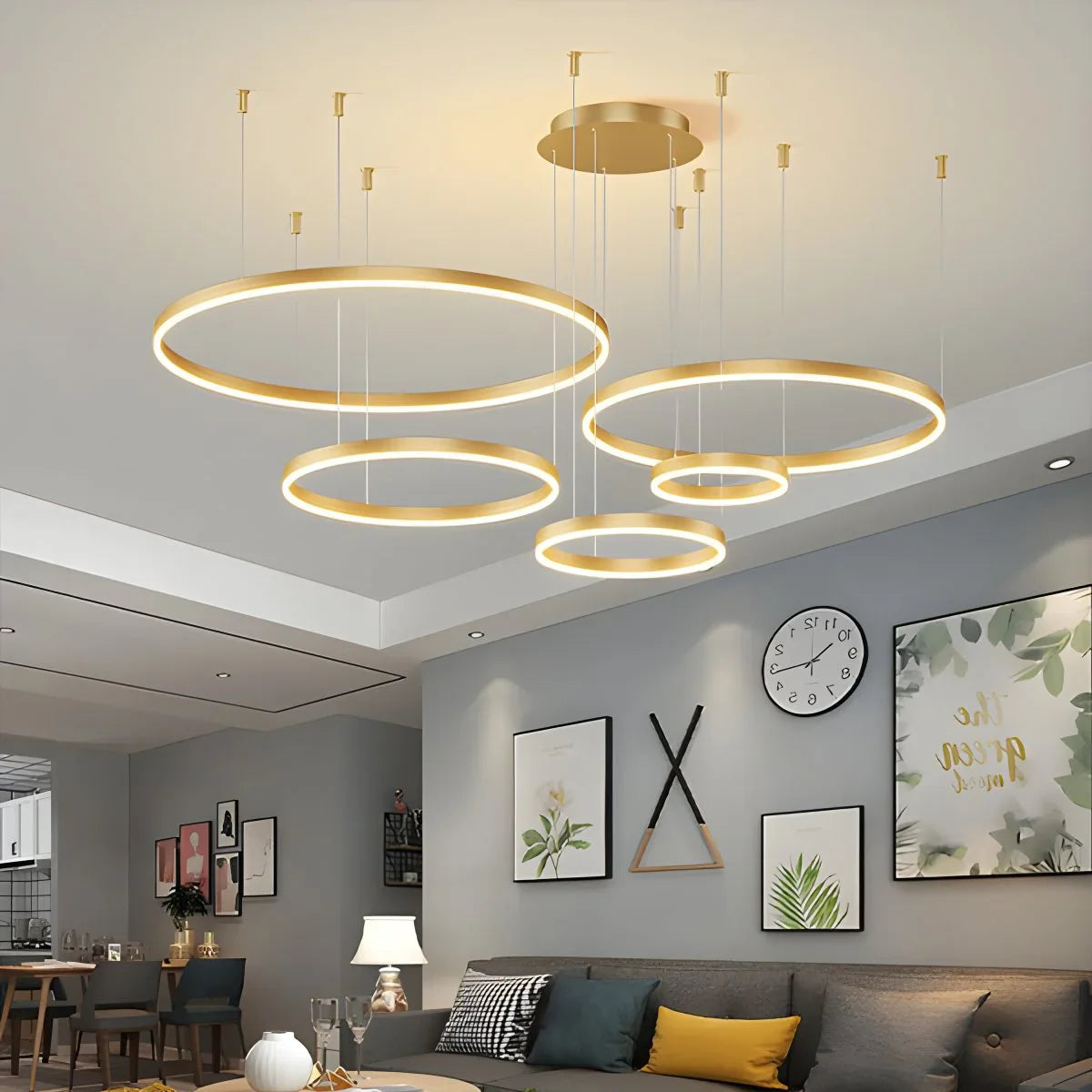 Feyran Modern Wireless Ring Chandelier Ceiling Lamp