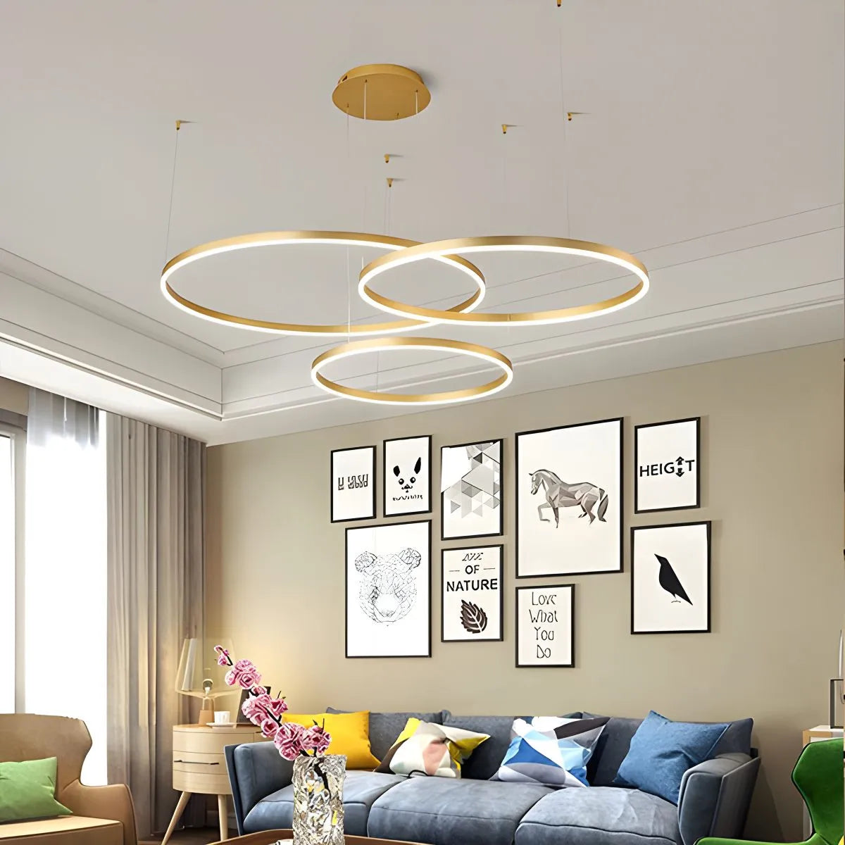 Feyran Modern Wireless Ring Chandelier Ceiling Lamp