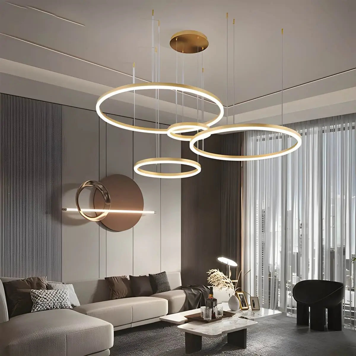 Feyran Modern Wireless Ring Chandelier Ceiling Lamp