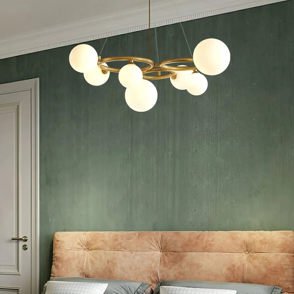 Feyran Luxurious Single-Tone Glass Spheres Chandelier